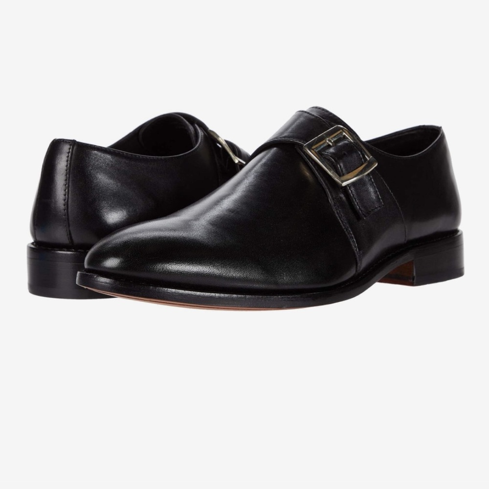 Anthony veer mens shoes - Roosevelt black single buckle